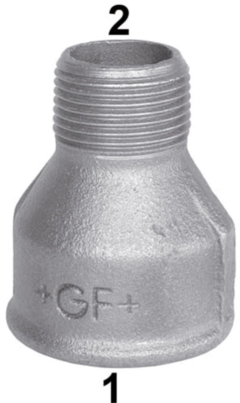 Muffe reduziert +GF+ 246 schwarz