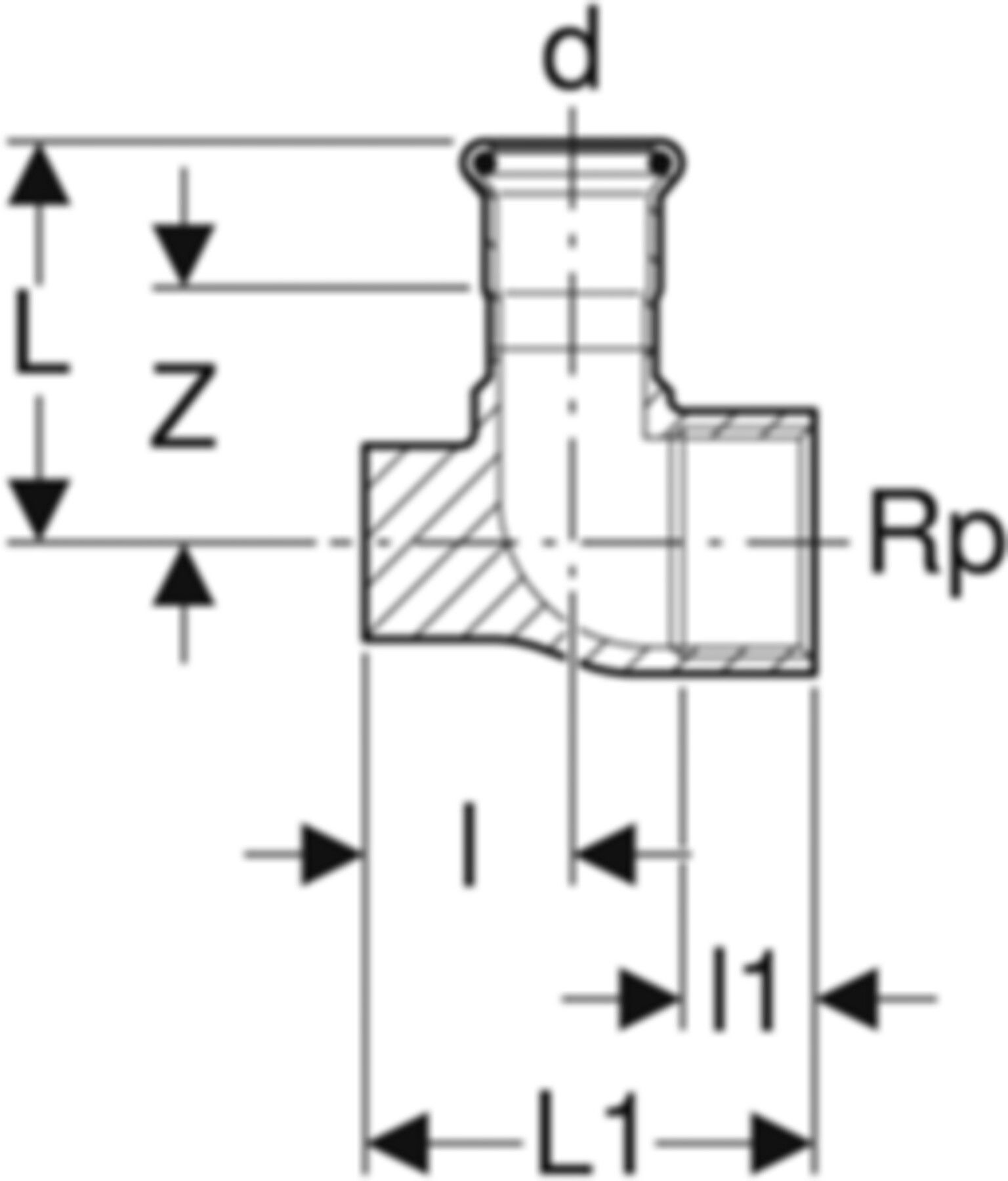 Gasanschlusswinkel Gas 22/1"