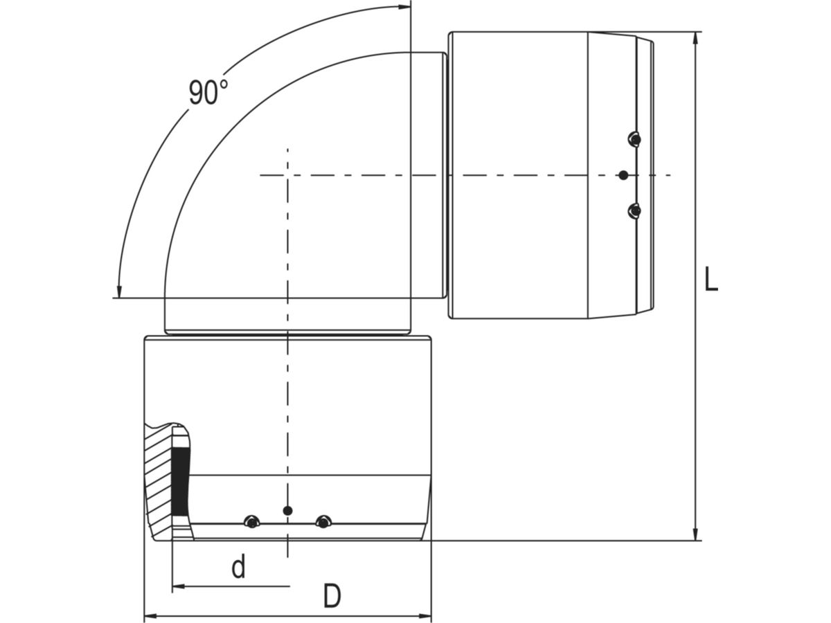HDPE FRIALEN PE 100 SDR 11 Winkelmuffen - 90° PN16