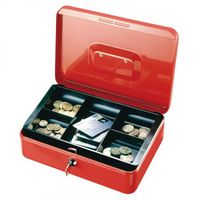 Geldkassette VT-GK3 rot - 262x192x82mm
