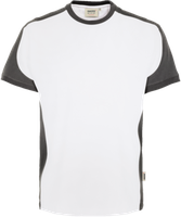T-Shirt Contrast Perf. 2XL weiss/anth. - 50% Baumwolle, 50% Polyester, 160 g/m²
