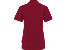Damen-Poloshirt Classic Gr. S, weinrot - 100% Baumwolle