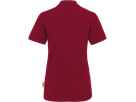 Damen-Poloshirt Classic Gr. XL, weinrot - 100% Baumwolle