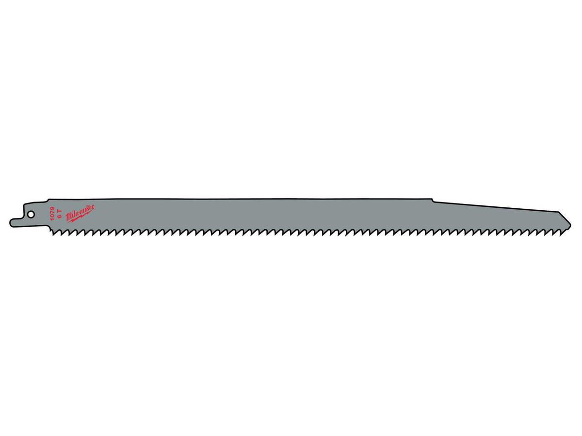 Säbelsägeblatt Milwaukee für Nassholz - 300mm, 6Z, 6-250mm schnell.Schnitt,3er P