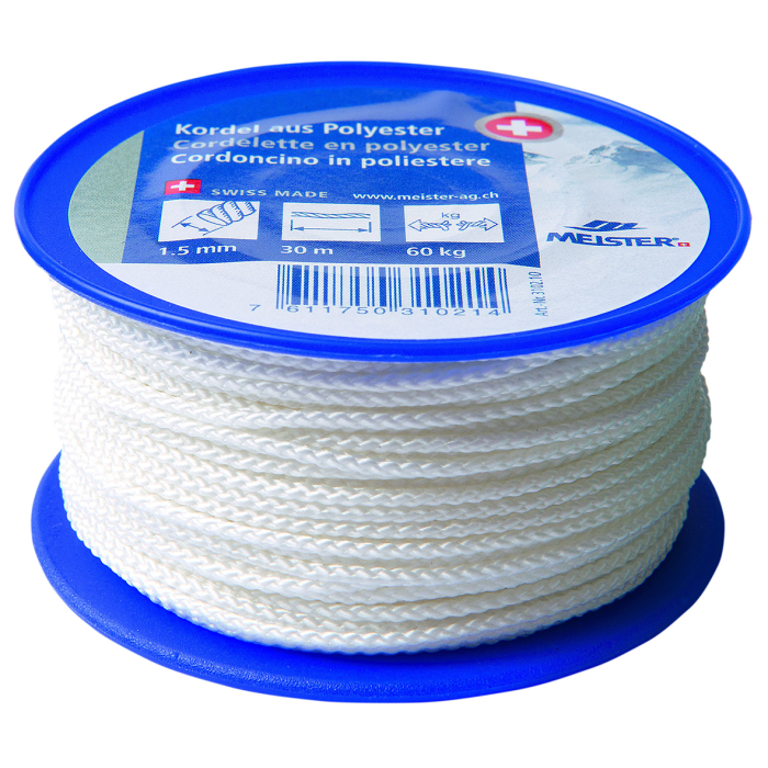 Polyesterseil MEISTER Spule - Normalgeflecht mit geflochtenem Kern