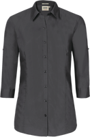 Bluse Vario-¾-Arm Perf. 2XL anthrazit - 50% Baumwolle, 50% Polyester, 120 g/m²