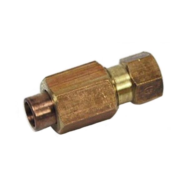 Messtrennmuffe Messing mit Konus - 6/6 mm