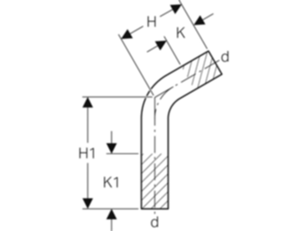 MPF-Passbogen 60° San. 42 mm