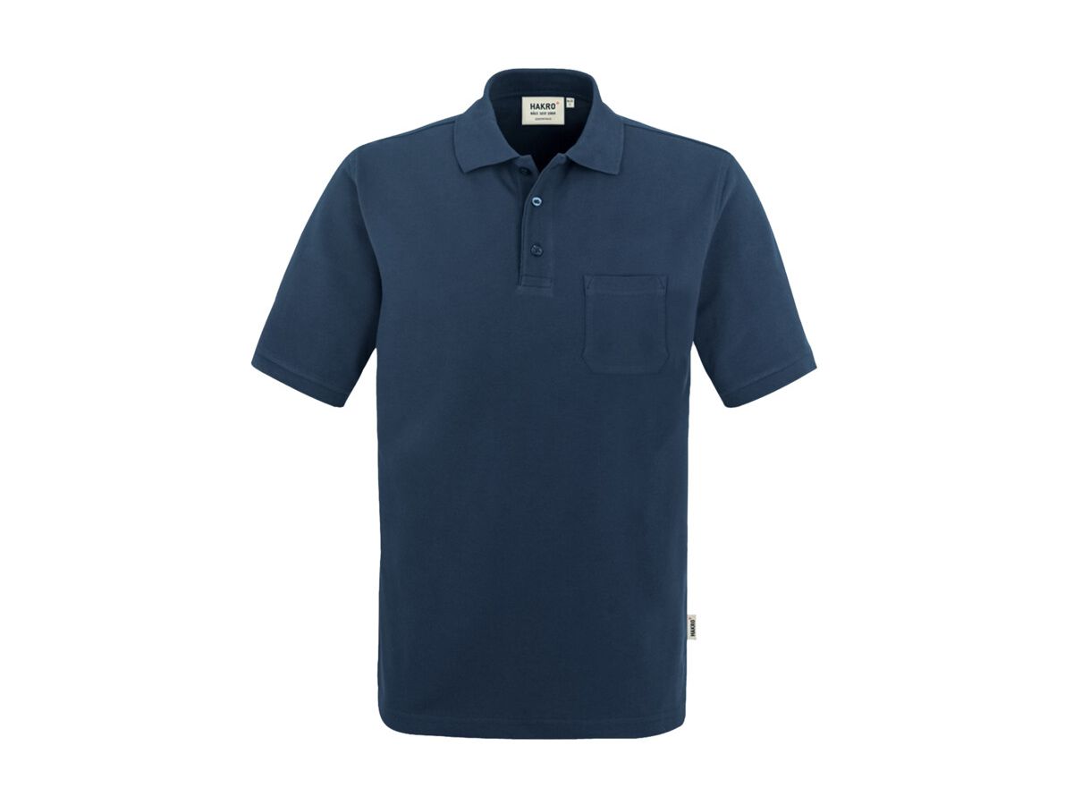 Pocket-Poloshirt Top Einlaufvorbehand. - 100 % Baumwolle, 200 g /m² Gr. XS-