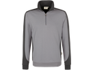 Zip-Sweatsh. Contr. Perf. L titan/anth. - 50% Baumwolle, 50% Polyester