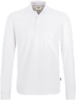 Longsleeve-Poloshirt Classic 2XL weiss - 100% Baumwolle, 220 g/m²
