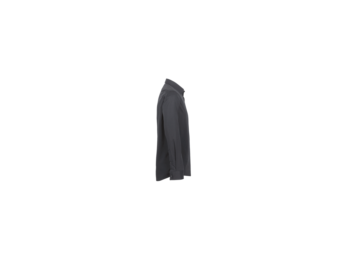 Hemd 1/1-Arm Perf. Gr. XL, anthrazit - 50% Baumwolle, 50% Polyester