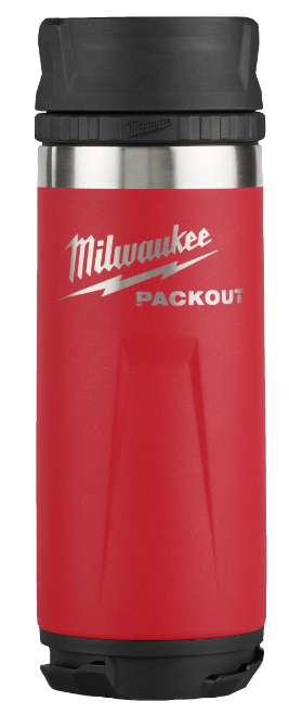 Thermobecher MILWAUKEE PACKOUT - 530 ml mit Trinkdeckel, rot