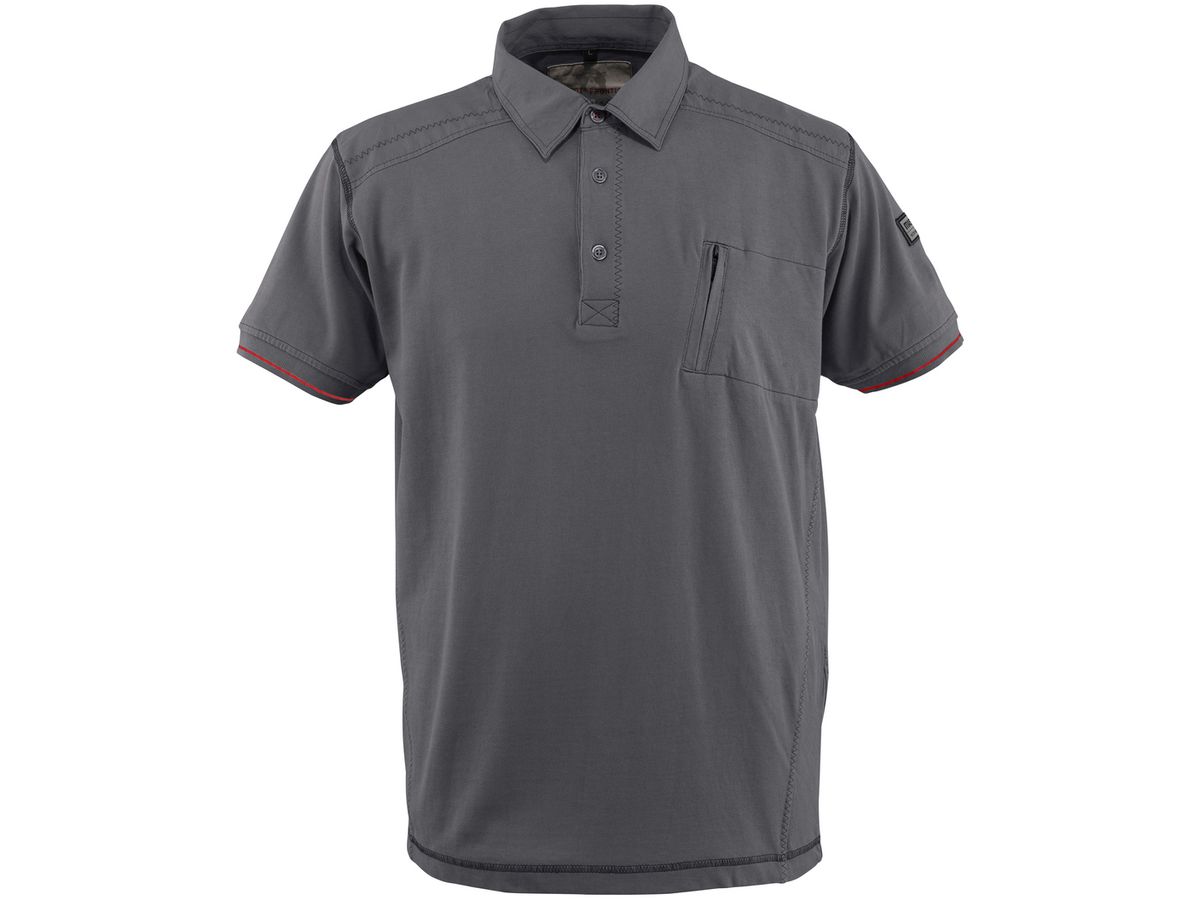 Kreta Polo Shirt schwarz Grösse 2XL - 100% Baumwolle 275 Gr