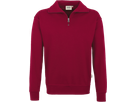 Zip-Sweatshirt Premium Gr. M, weinrot - 70% Baumwolle, 30% Polyester, 300 g/m²