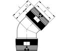 Winkel 45° PE100 S-5 SDR 11 ELGEF+ 125mm - 5 bar Gas / 16 bar Wasser