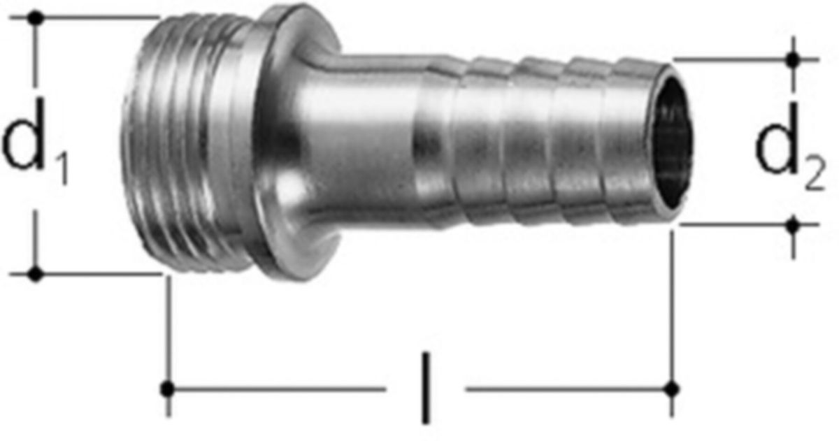 Schlauchtülle JRG AG Messing