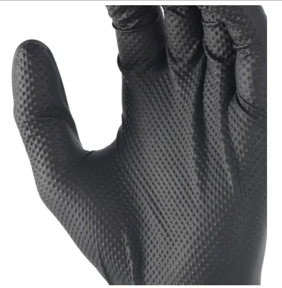 Nitril-Einweghandschuhe Grip - Milwaukee, 50 Stk.im Pak.