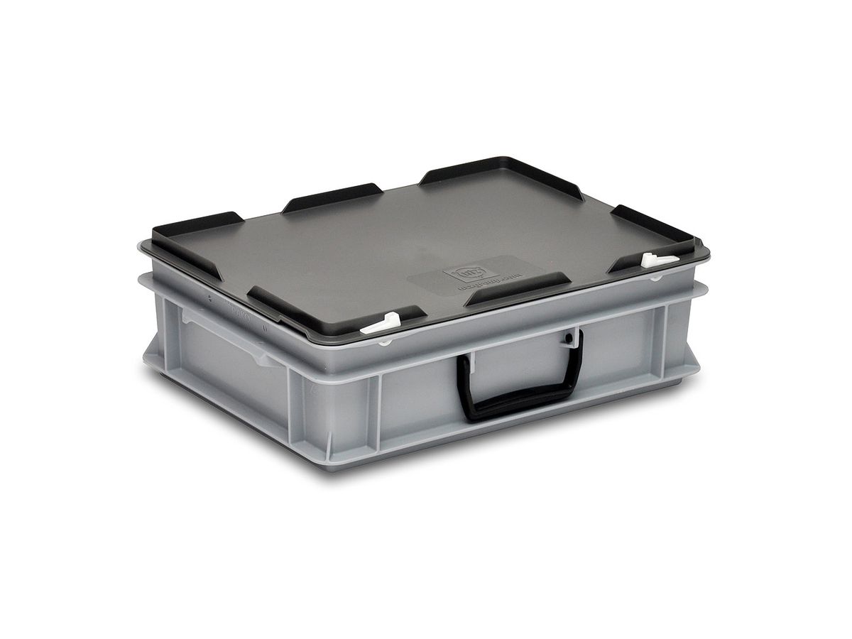 RAKO-Koffer dunkelgrau  400x300x132mm - Inhalt 10 L   mit Traggriff