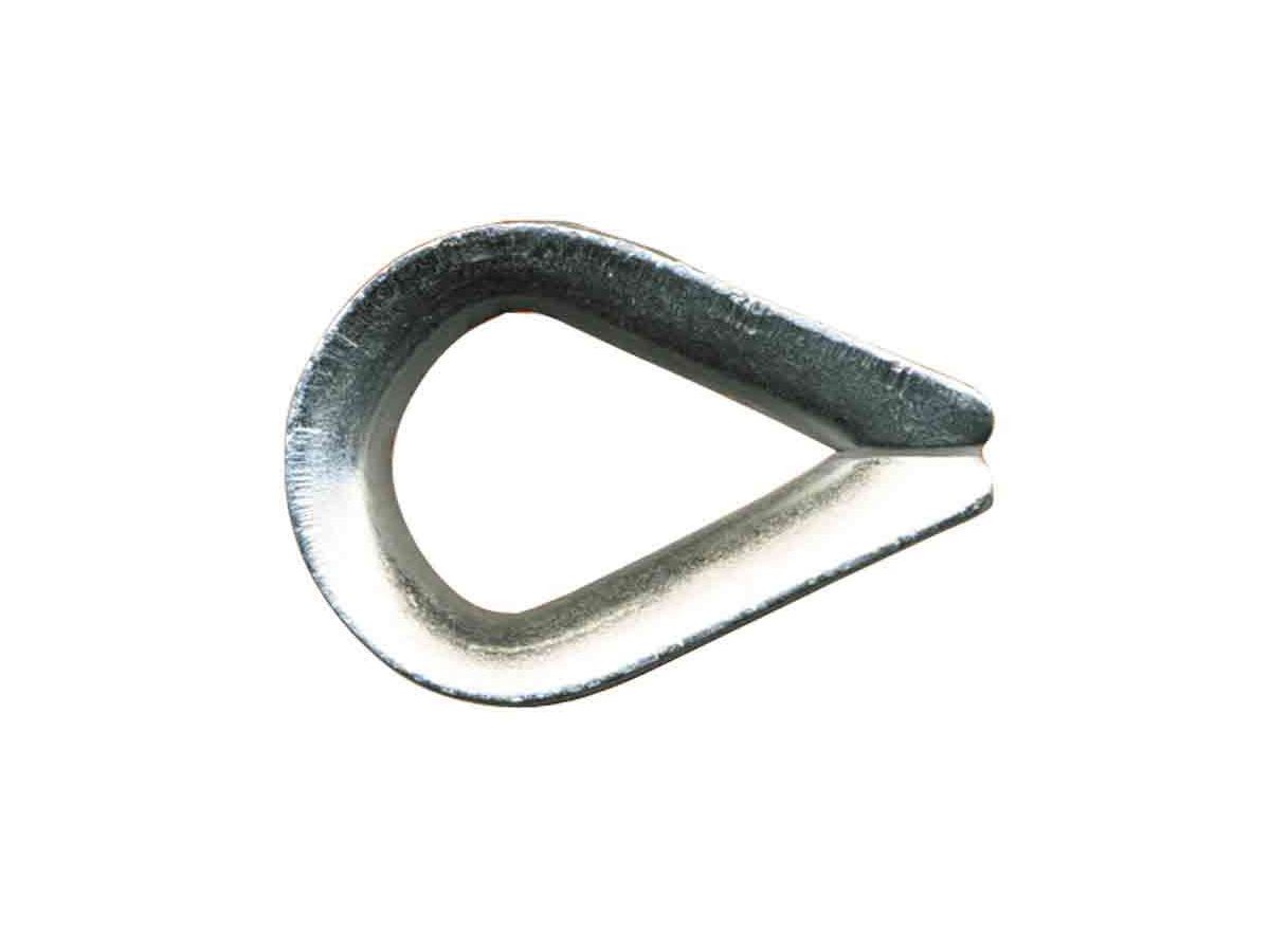 Drahtseilkausche verz.  7 mm - Innenlänge 43, -breite 18 mm, nicht gepr