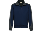 Sweatjacke Contrast Perf. M tinte/anth. - 50% Baumwolle, 50% Polyester, 300 g/m²