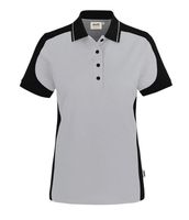 Poloshirt Mikralinar Contrast Gr. L - titan/schwarz