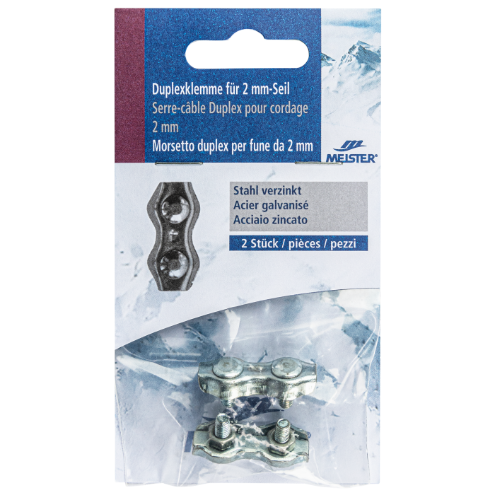 Duplexklemme MEISTER Stahl verzinkt