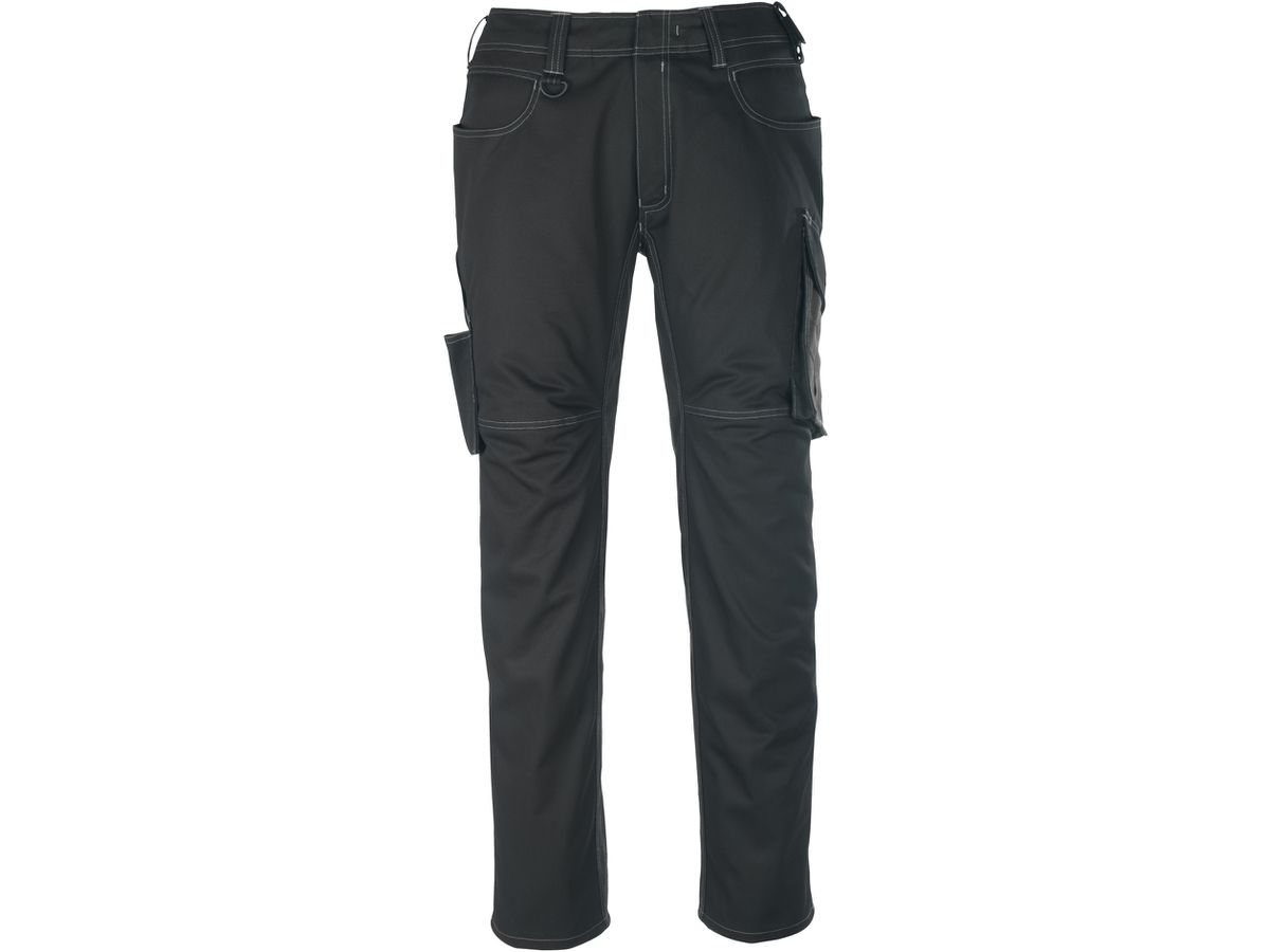 Hose mit Schenkeltaschen, Gr. 90C46 - schwarz/dunkelanthrazit, 65% PES/35% CO