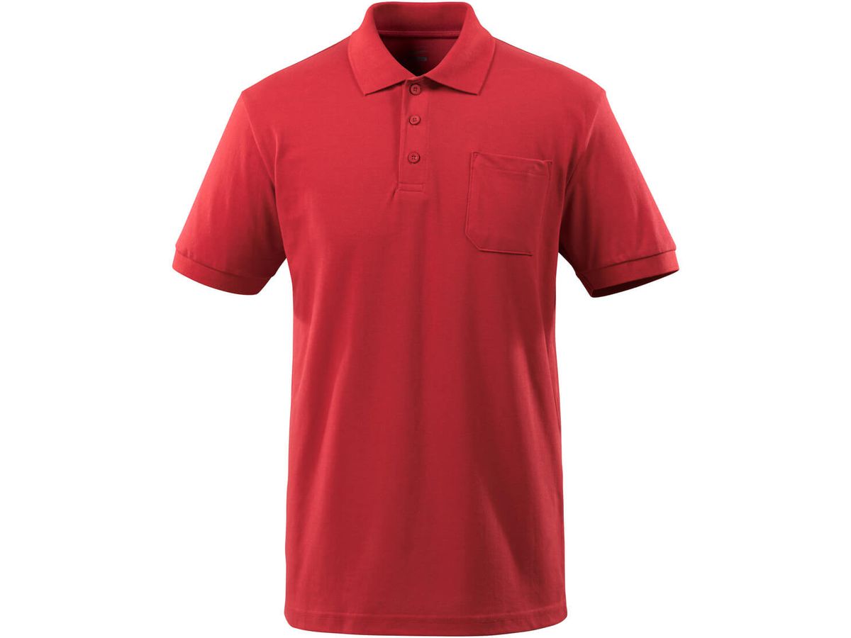 Orgon Poloshirt mit Brusttasche, Gr. M - rot, 60% PES / 40% CO, 180 g/m2