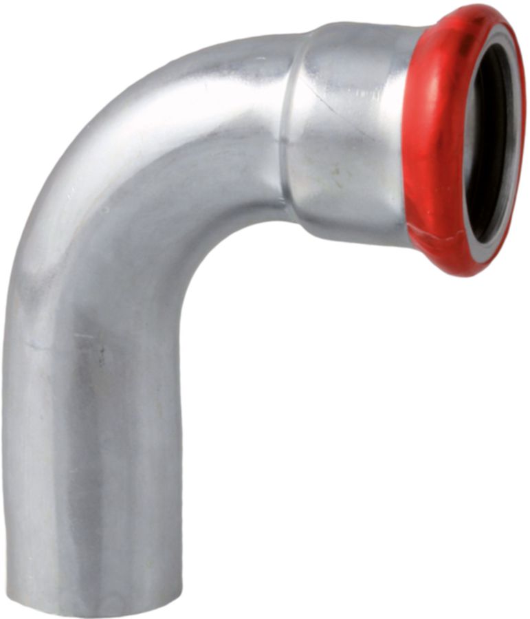 Bogen 90° mit Steckende C-Stahl - Eurotubi
