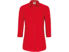 Bluse Vario-¾-Arm Performance Gr. S, rot - 50% Baumwolle, 50% Polyester, 120 g/m²