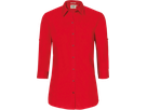 Bluse Vario-¾-Arm Perf. Gr. XS, rot - 50% Baumwolle, 50% Polyester, 120 g/m²