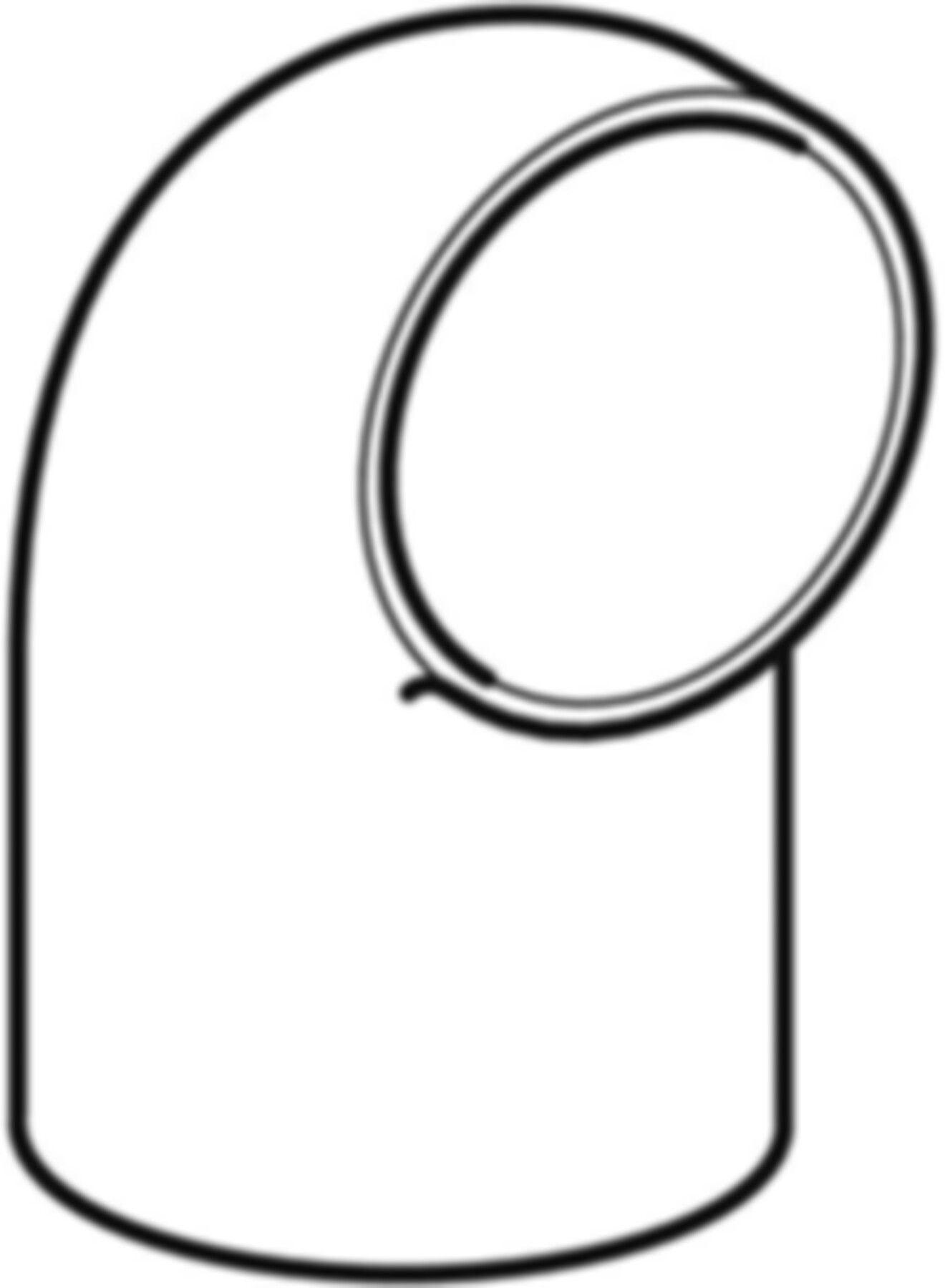 Geberit PE Anschlusswinkel 90°