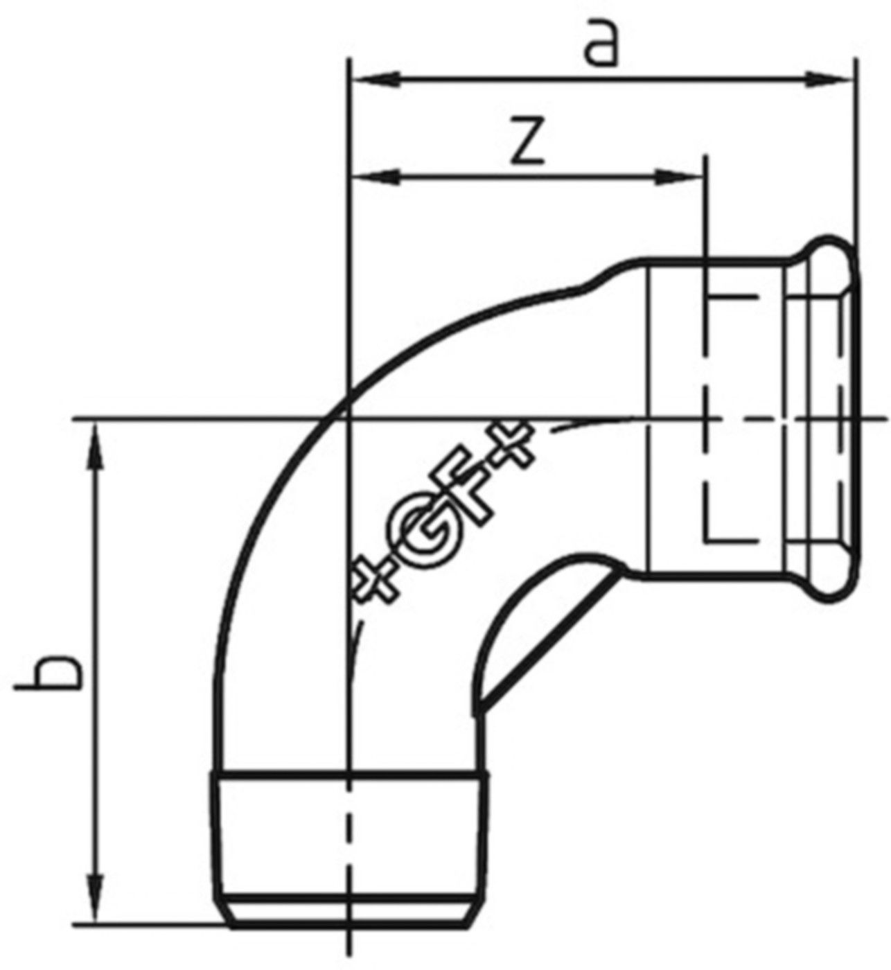 Bogen +GF+   1A schwarz - Kurz