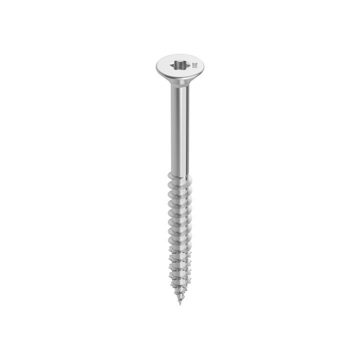 Spanplattenschraube Senkkopf V2A - rostfrei mit Schaft T-Drive