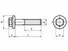 Sechskantschrauben mit Flansch vzb 8 - DIN 6921