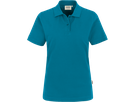 Damen-Poloshirt Top Gr. 2XL, petrol - 100% Baumwolle, 200 g/m²