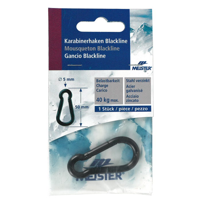 Karabinerhaken MEISTER Blackline