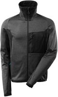 MASCOT Advanced Fleecepullover Gr. 2XL - dunkelanthrazit/schwarz, hoher Kragen