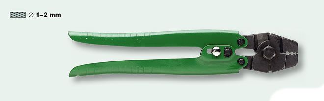 Hülsenzange und Schere komb. - für Seile 1-2 mm
