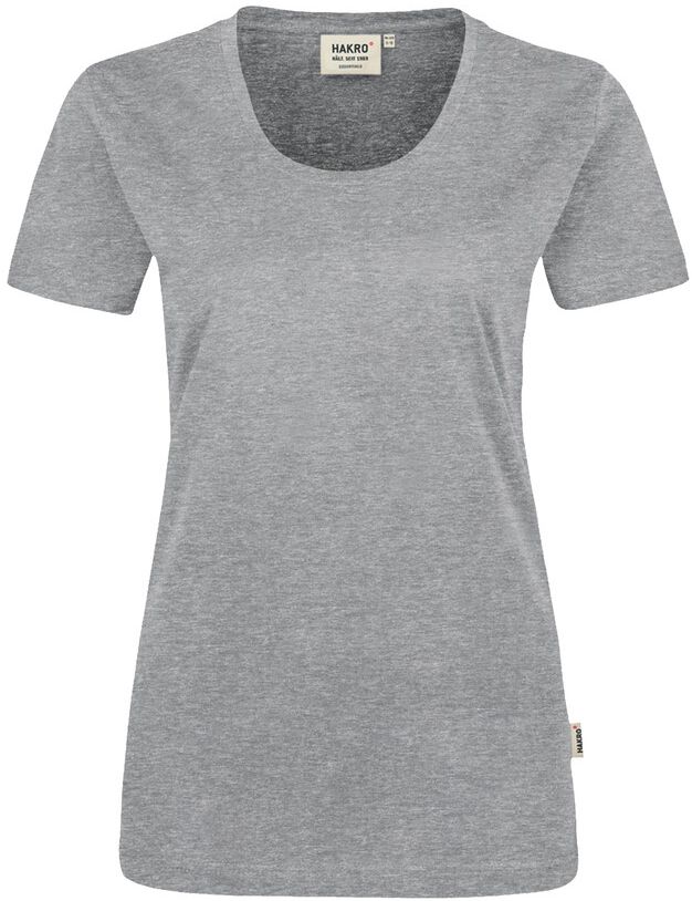 Klassisches T-Shirt mit femininem Rund- - hals-Ausschnitt. 100 % Baumw. Gr. XS-3XL