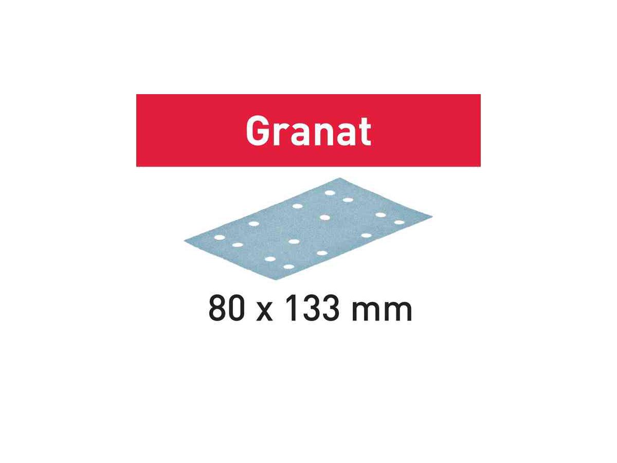 Schleifblätter 80x133 Korn 100 - Festool Granat, (Pack à 100 Stk.)