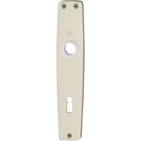 Langschild HOPPE 211l, Führung 18 mm - Alu mattnickelfarbig eloxiert F2