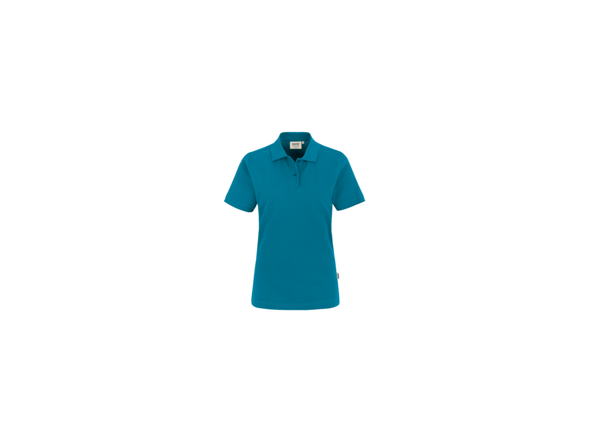 Damen-Poloshirt Top Gr. 2XL, petrol - 100% Baumwolle, 200 g/m²
