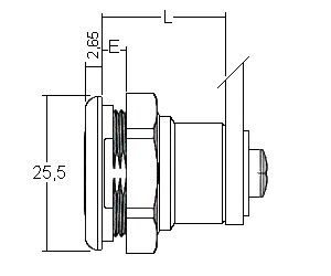 Schraubzylinder Typ B1031 - inkl. 2 Schlüssel