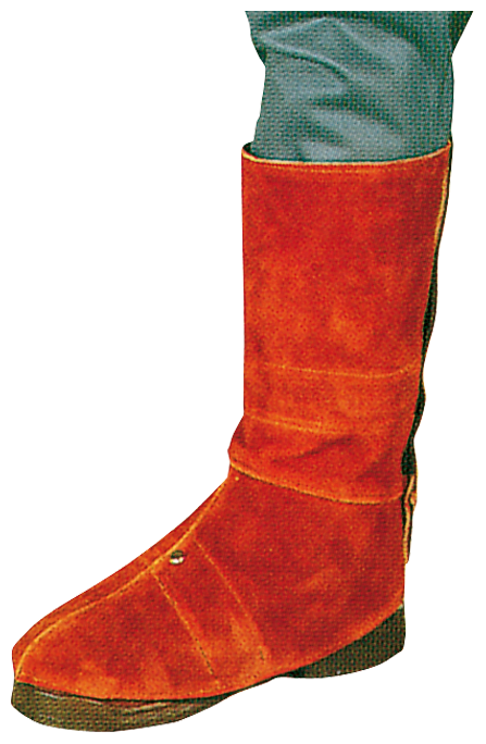 Beinschützer aus hitzebeständigem Leder