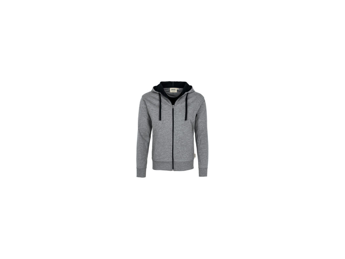 Kapuzenjacke Bonded 2XL grau mel./tinte - 75% Polyester, 25% Baumwolle, 340 g/m²