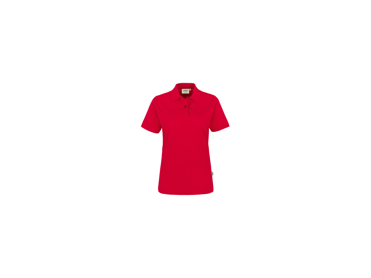 Damen-Poloshirt Top Gr. 4XL, rot - 100% Baumwolle