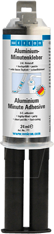 Klebstoff-Epoxyd Fast Metal,  Weicon - 24 ml, schwarz, pastös, Tropfz. 3-5 Min.