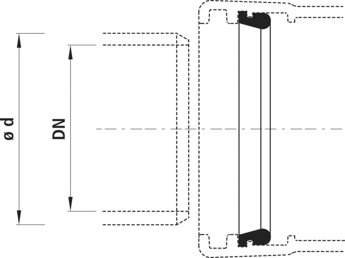 Tyton-Sit-Plus-Dichtung Hawle, PN 16 - für Wasser
